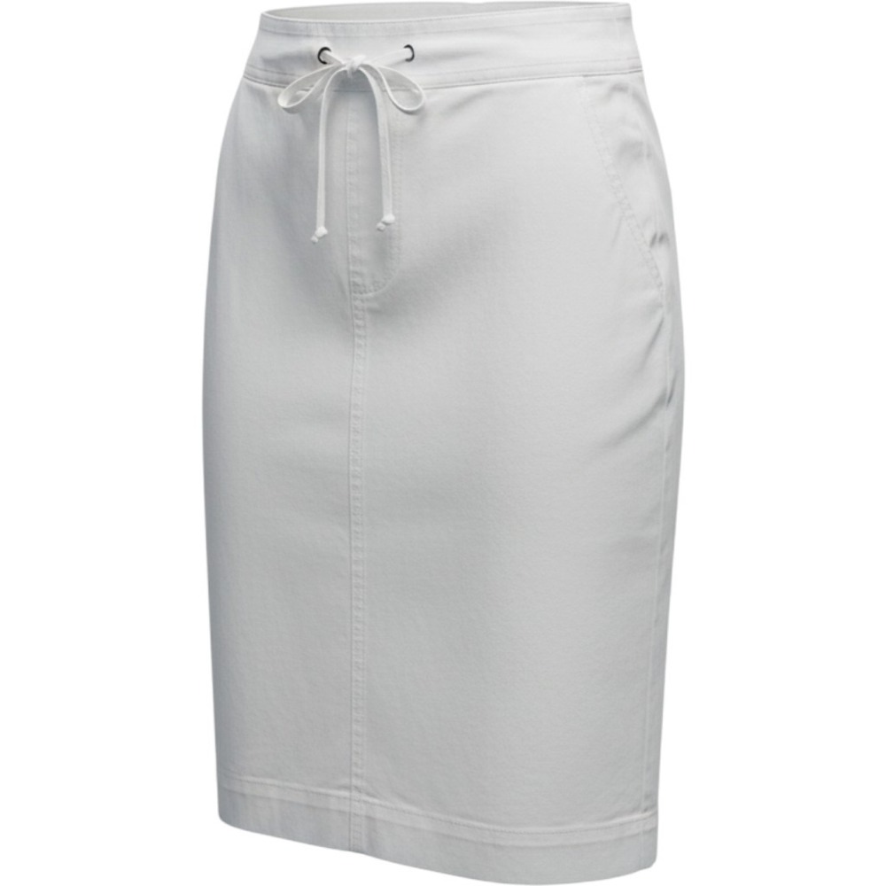 Talbots Casual White Skirt Sz16 Linen Blend Drawstring Coastal Chic Nautical NWT